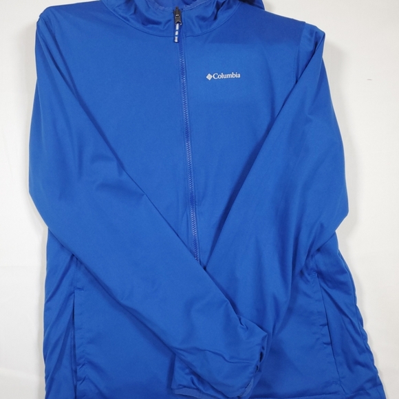 Colombia Reversable Hooded Windbreaker Blue Womens XL 5SRL008 - Picture 12 of 13